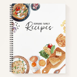 Journal de recette de pasta Lover personnalisable