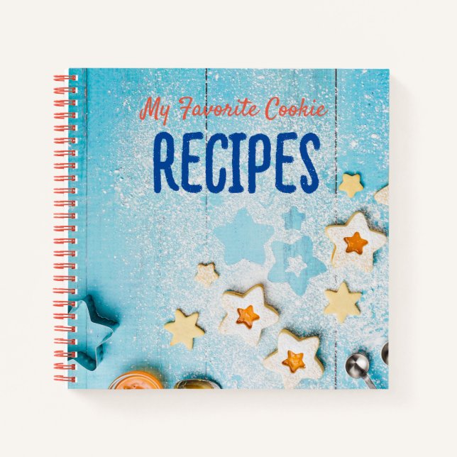 Journal de recette du cookie Baker personnalisé (Devant)