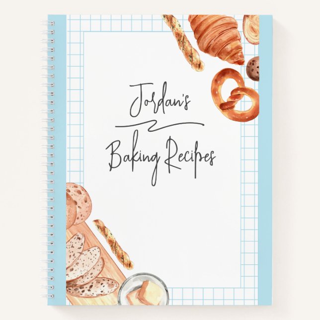 Journal de recette personnalisable de conception d (Devant)