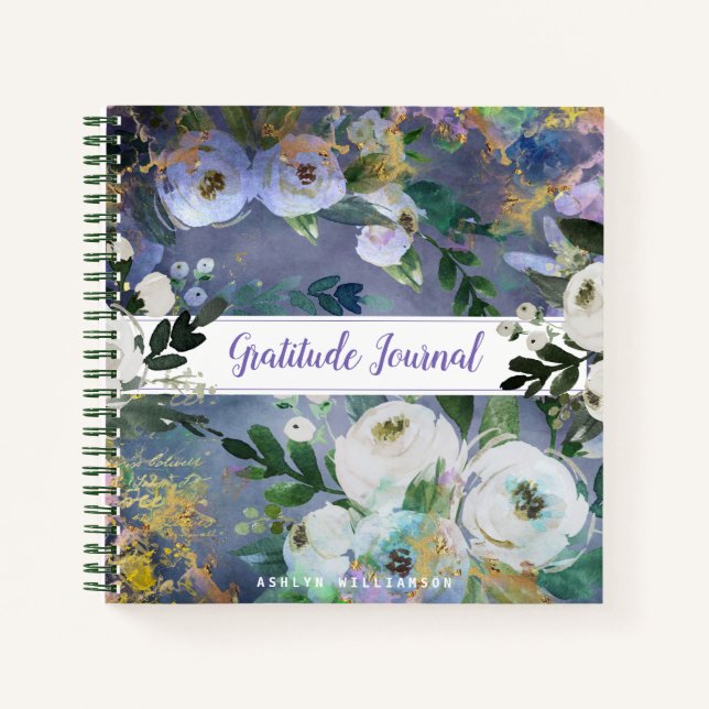 Journal de reconnaissance de l'aquarelle florale v (Devant)