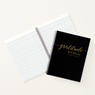 Journal de reconnaissance de script en or noir Per