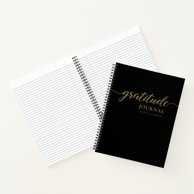 Journal de reconnaissance de script en or noir Per (Intérieur)
