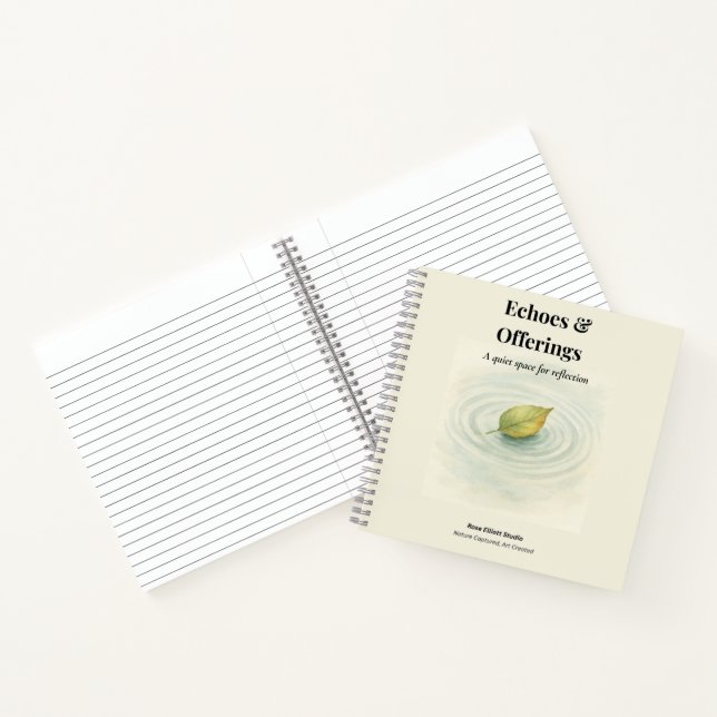 Journal de réflexion feuille - Échos et offres (Intérieur)