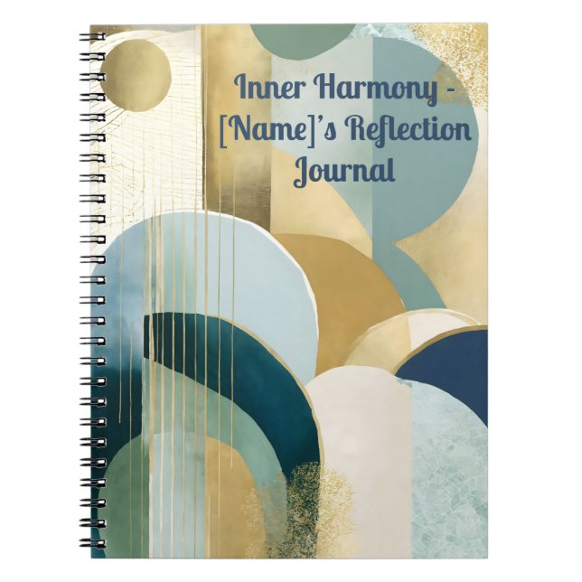 Journal de réflexion personnalisé - 'Harmonie inté (Devant)