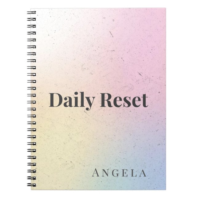 Journal de Réinitialisation Quotidienne (Devant)