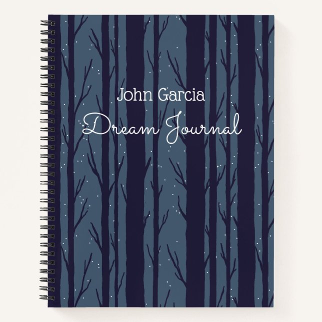 Journal de rêve Night Woods personnalisé (Devant)