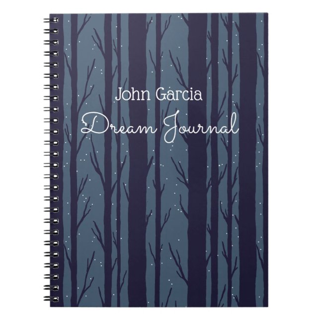 Journal de rêve Night Woods personnalisé (Devant)
