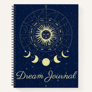 Journal de rêves des phases lunaires du soleil cél