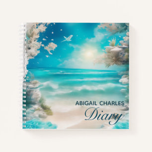Journal de scène de plage élégant