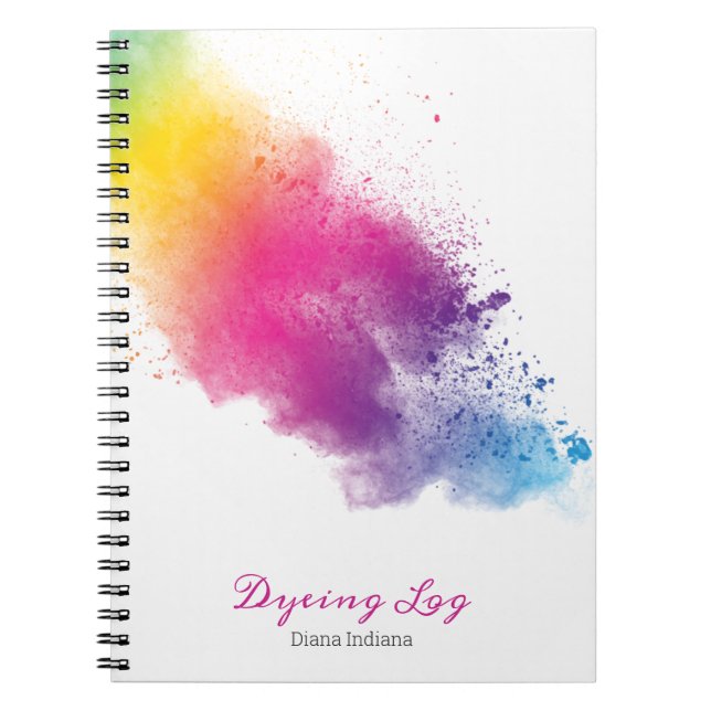 Journal de teinture à l'arc-en-ciel (Devant)