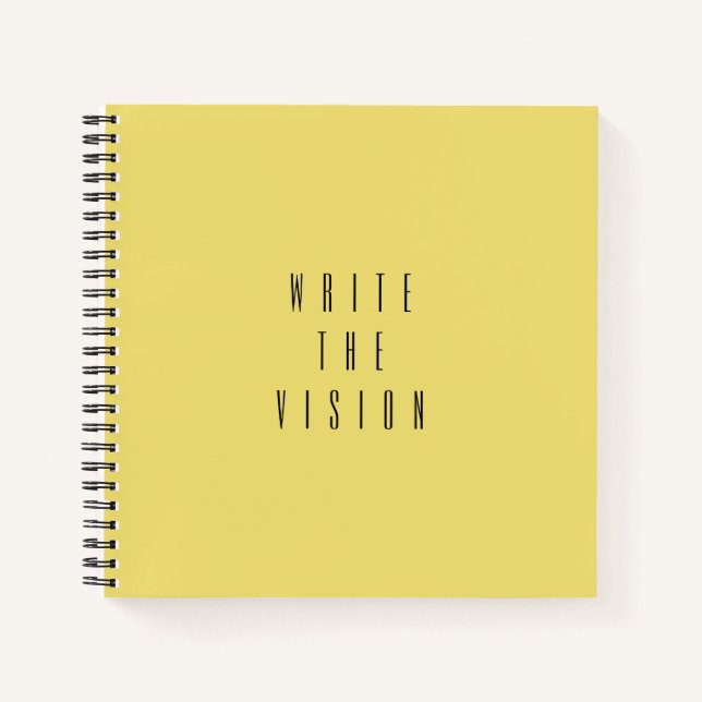 Journal de typographie de Yellow 'Write The Vision (Devant)