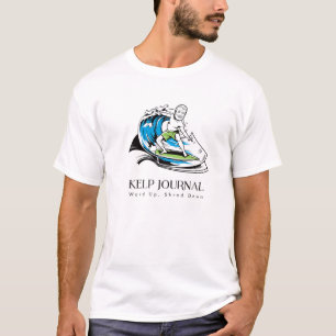 Journal de varech de T-shirt avec le lambeau de