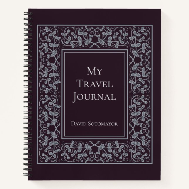 Journal de voyage personnalisé et élégant (Devant)