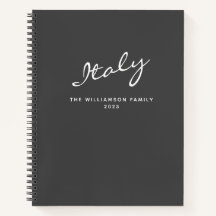 Journal de voyage personnalisé minimaliste moderne