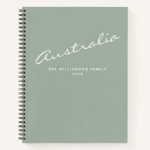 Journal de voyage personnalisé minimaliste moderne