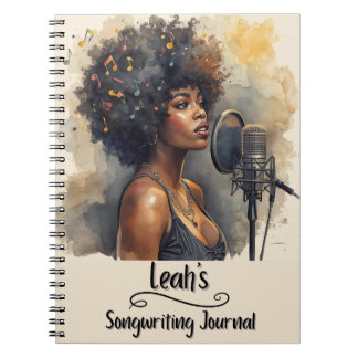 Journal d'écriture de chanson Rap Hip Hop PERSONNA