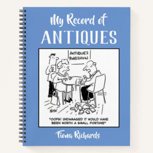 Journal d'enregistrement des antiquités avec le no
