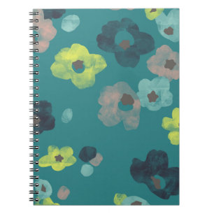 Journal des fleurs d'aquarelle - Turquoise