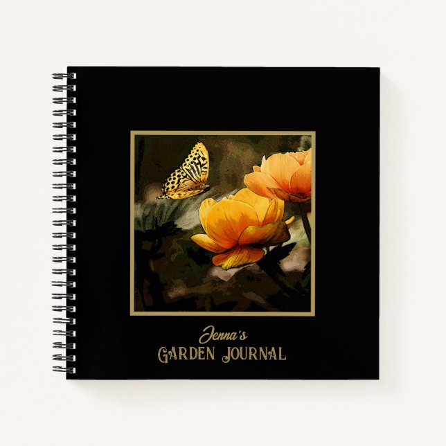 Journal des papillons botaniques floraux (Devant)