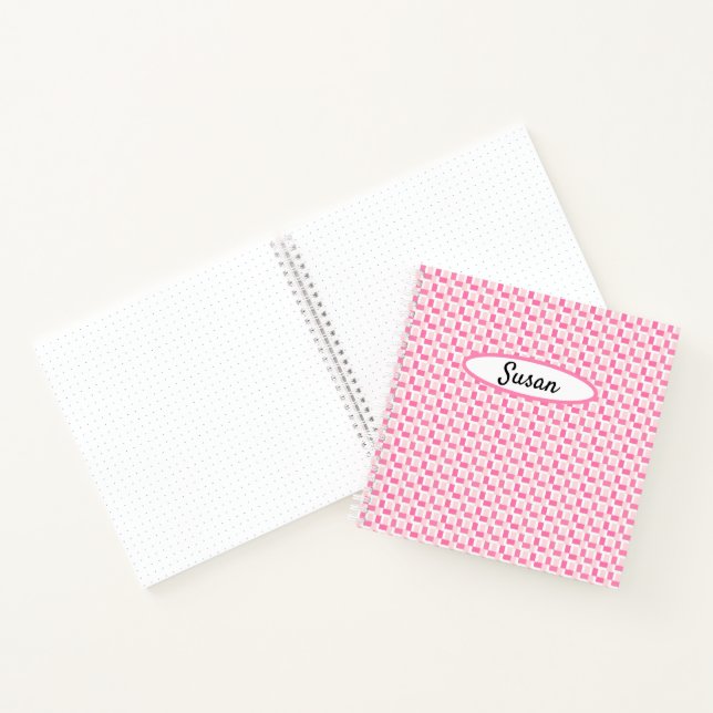 Journal des puces de chèques blanc rose (Intérieur)