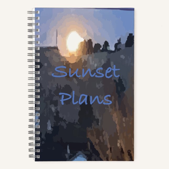 Journal des puces des plans de coucher du soleil (Recto)