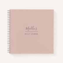 Journal des puces personnalisées | Rose | pointill