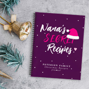 Journal des recettes familiales de Noël moderne