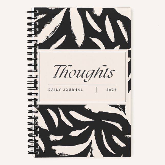 Journal des spirales noir et beige (Recto)