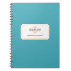 Journal d'inspiration simple orange turquoise bleu