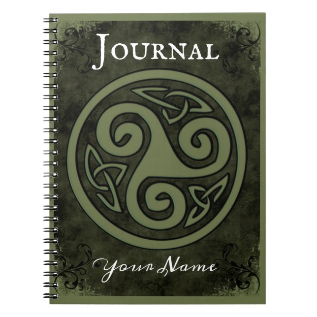 Journal du Carnet Celtic Triskele ou Triskelion (Devant)