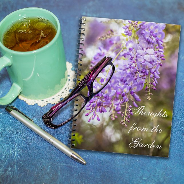 Journal du Carnet des fleurs de la bactérie (Wisteria Blooms journal notebook.)