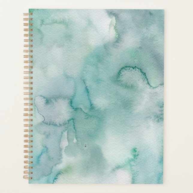 Journal du planificateur d'aquarelle Abstrait mini (Devant)