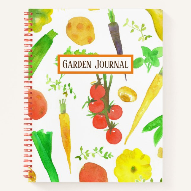 Journal du planificateur du journal des légumes (Devant)