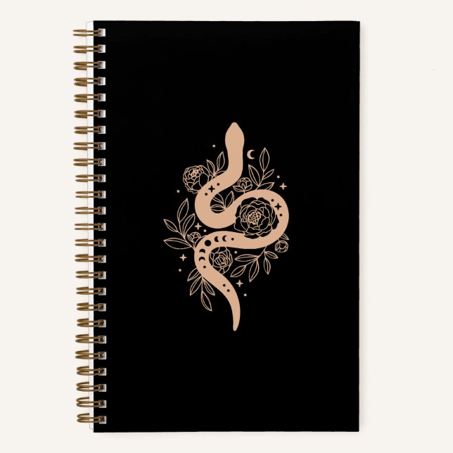 Journal du serpent mystique | Noir et Rose | Note  (Recto)