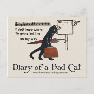 Journal d'une carte postale de chat incorrect (cha