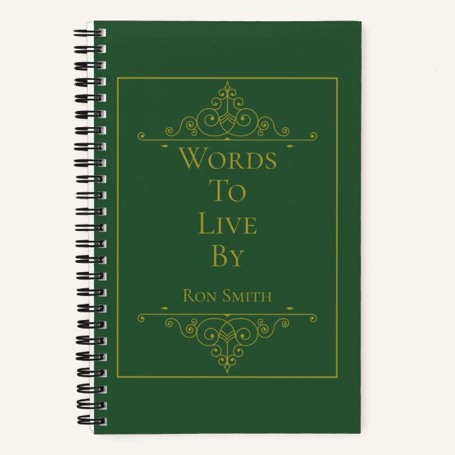 Journal élégant personnalisé pour devis (Recto)