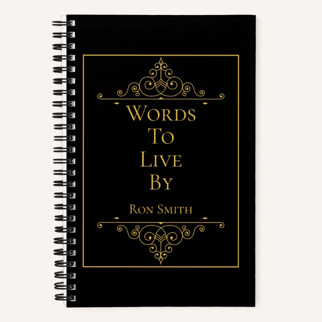 Journal élégant personnalisé pour devis (Recto)