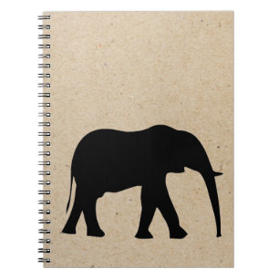 journal embouti par encre d'éléphant