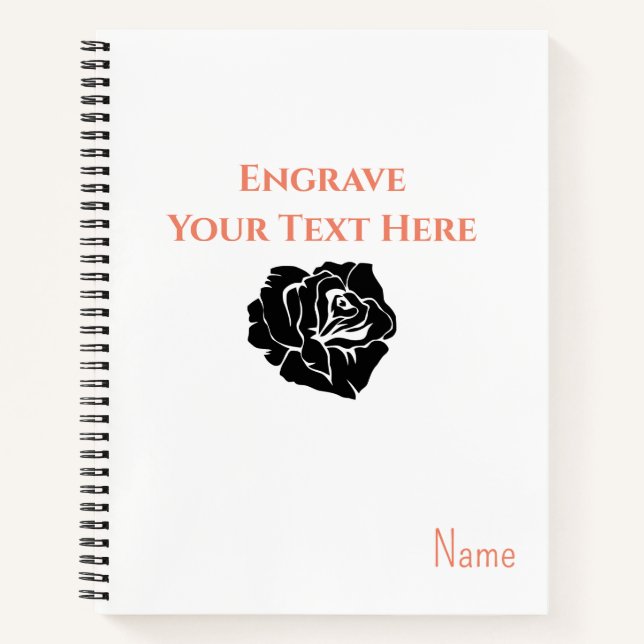 Journal en cuir customisé, Journal en cuir, (Devant)