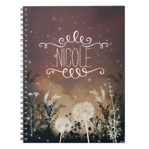 Journal Étoiles et Feuillage de la Nuit Rustique E