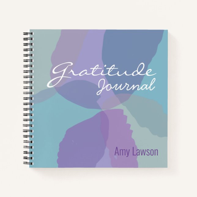Journal Féminine Blue Purple Gratitude (Devant)