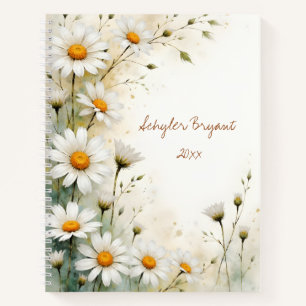 Journal floral à reliure spirale Daisy Botanique P