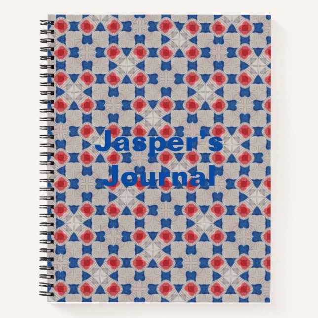 Journal géométrique personnalisé. Conception géomé (Devant)