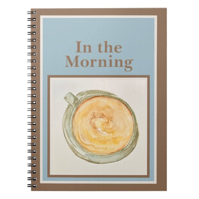Journal: In the Morning — Psalm 5:3-4 Notebook (Front)