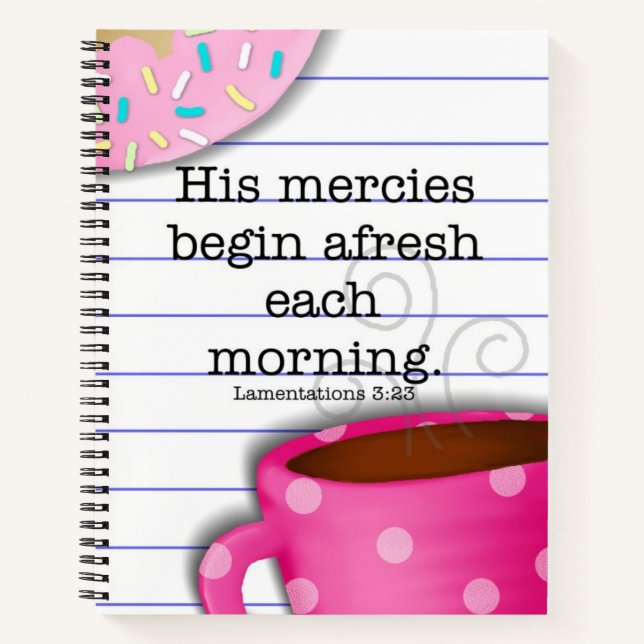 Journal Inspirationnel de "Ses Mercies" de 8,5 po  (Devant)