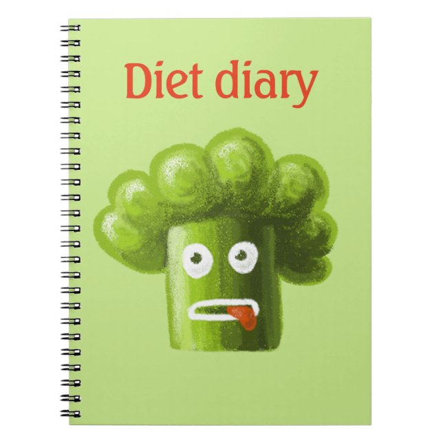 Journal intime drôle de régime de brocoli de bande (Devant)