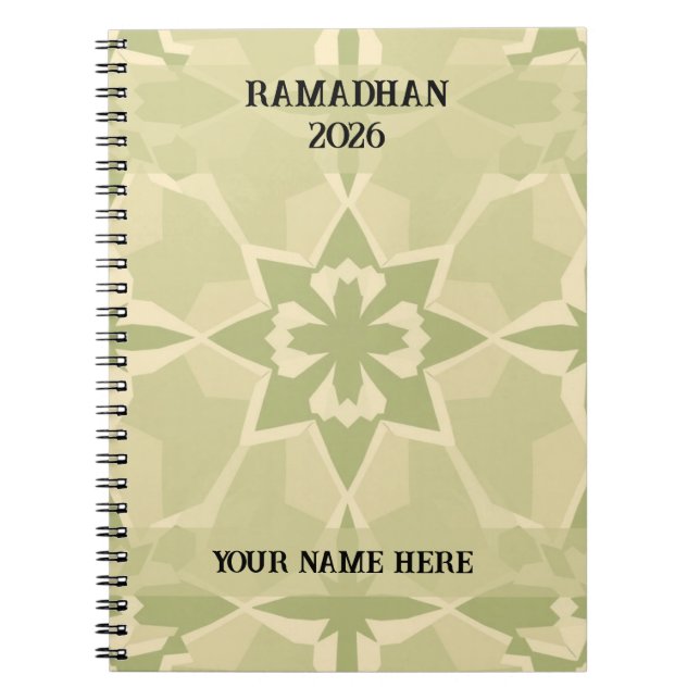 Journal Islamique Bauhaus Vert Sauge (Devant)