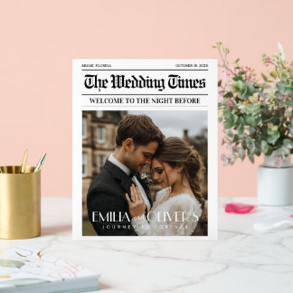 Journal La nuit avant l'Affiche de bienvenue Maria