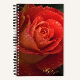 Journal Mystique Foncé Botanique Rose Orange Rouge