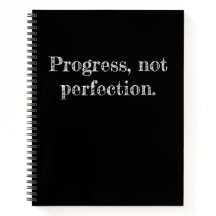 Journal noir de devis de progression Inspirational